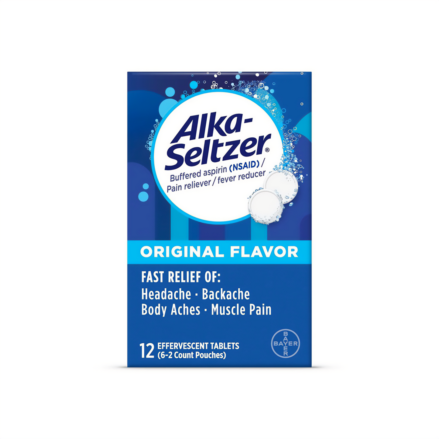 Alka-Seltzer Original Flavor Effervescent Tablets – 12 Count