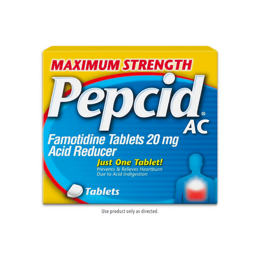 Pepcid AC Famotidine 20mg Tablets – 8 Count