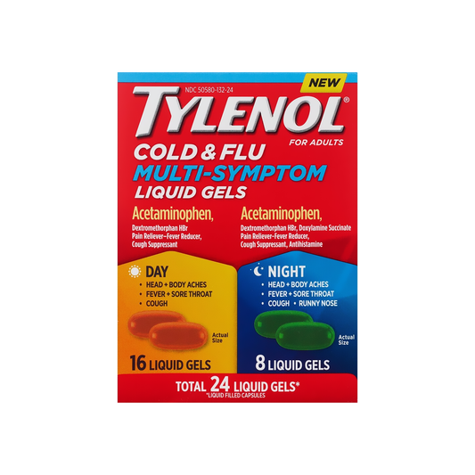 Tylenol Extra Strength Cold + Flu Multi-Action – 24 Liquid Gels